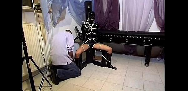  Hot slave girl getting tied up